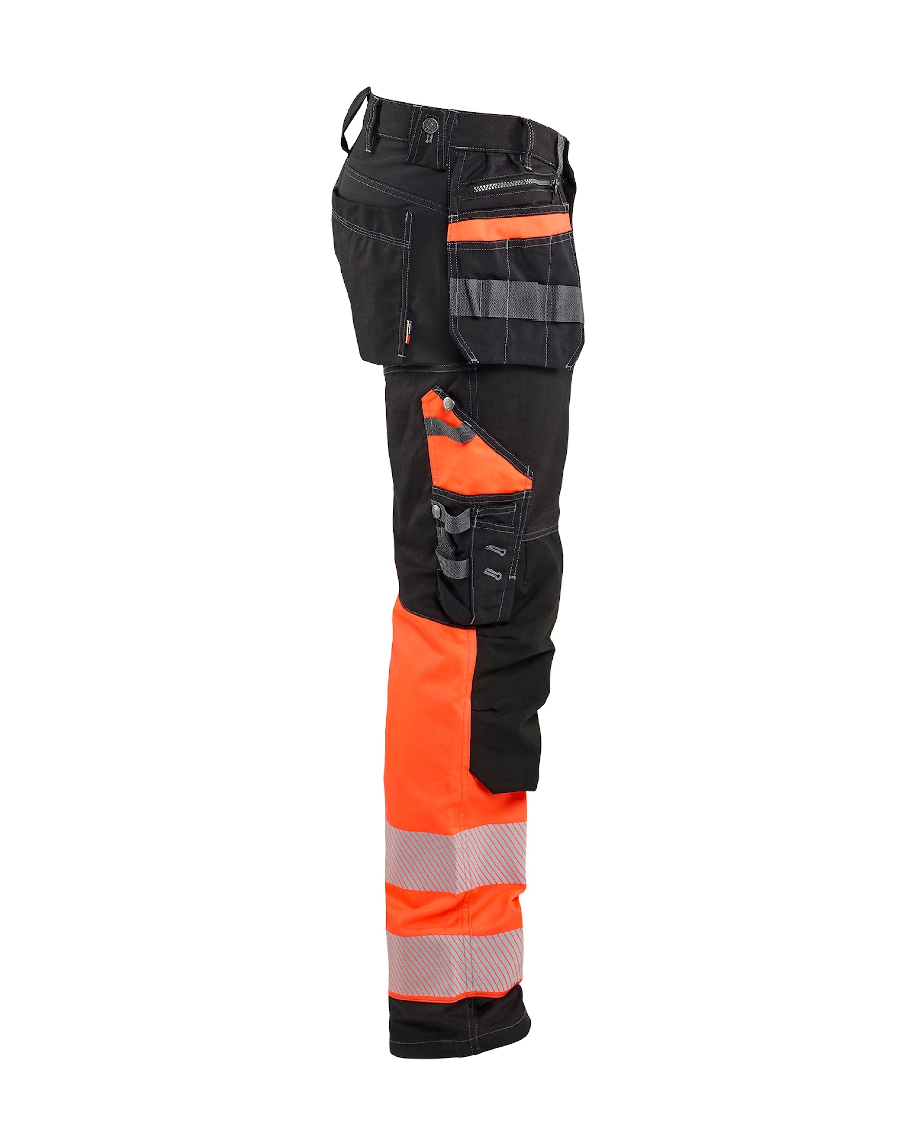 Blaklader Hi-Vis trousers with stretch 1794 - Black/Red