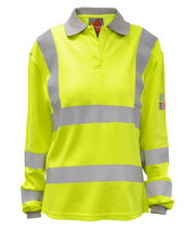 Orbit International Stratus: Inherent Fr Arc Ladies Long Sleeve Polo Shirt