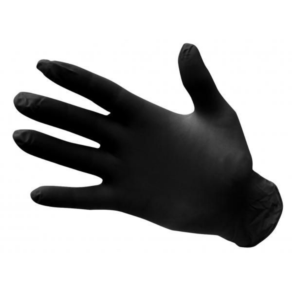 Portwest Black HD Disposable Glove (Box of 100)