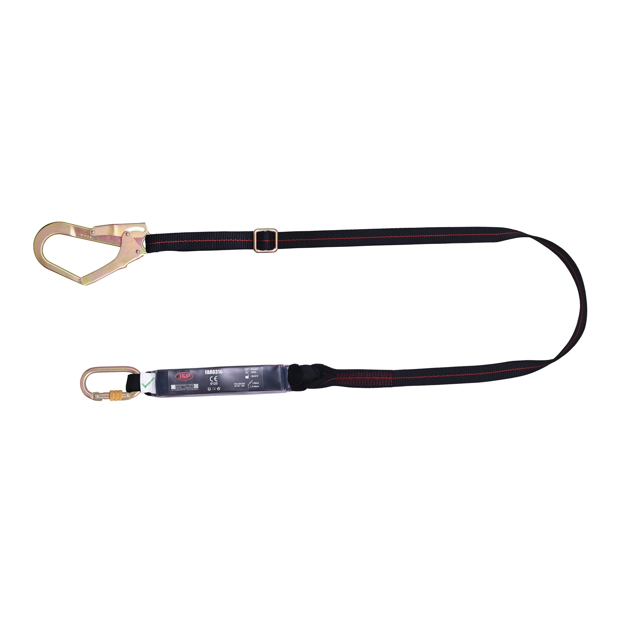 JSP Spartan 2m Adjustable Single Fall Arrest Lanyard