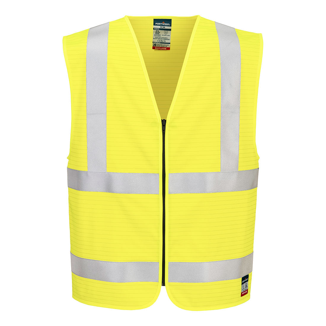 Portwest Bizflame Hi-Vis FR Zip Vest