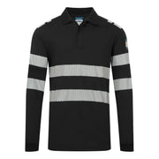 Portwest PW3 Modaflame Knit FR Long Sleeve Polo Shirt