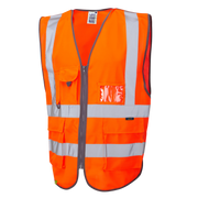 Leo Workwear BARNSTAPLE Leo EcoViz Rail Superior Waistcoat