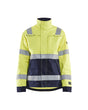 Blaklader Jacket Multinorm Women 4091 #colour_hi-vis-yellow-navy-blue