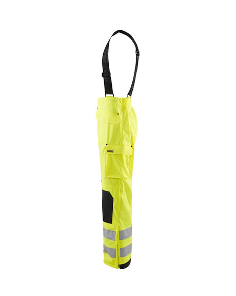 Blaklader Rain Trousers Hi-Vis Level 2 1302 #colour_hi-vis-yellow