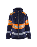 Blaklader Women's Softshell Jacket Hi-Vis 4404 #colour_navy-blue-orange