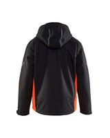 Blaklader Lightweight Lined Functional Jacket 4890 #colour_black-red-hi-vis