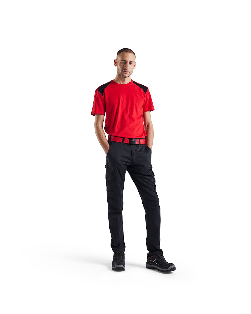 Blaklader T-Shirt 3379 #colour_red-black