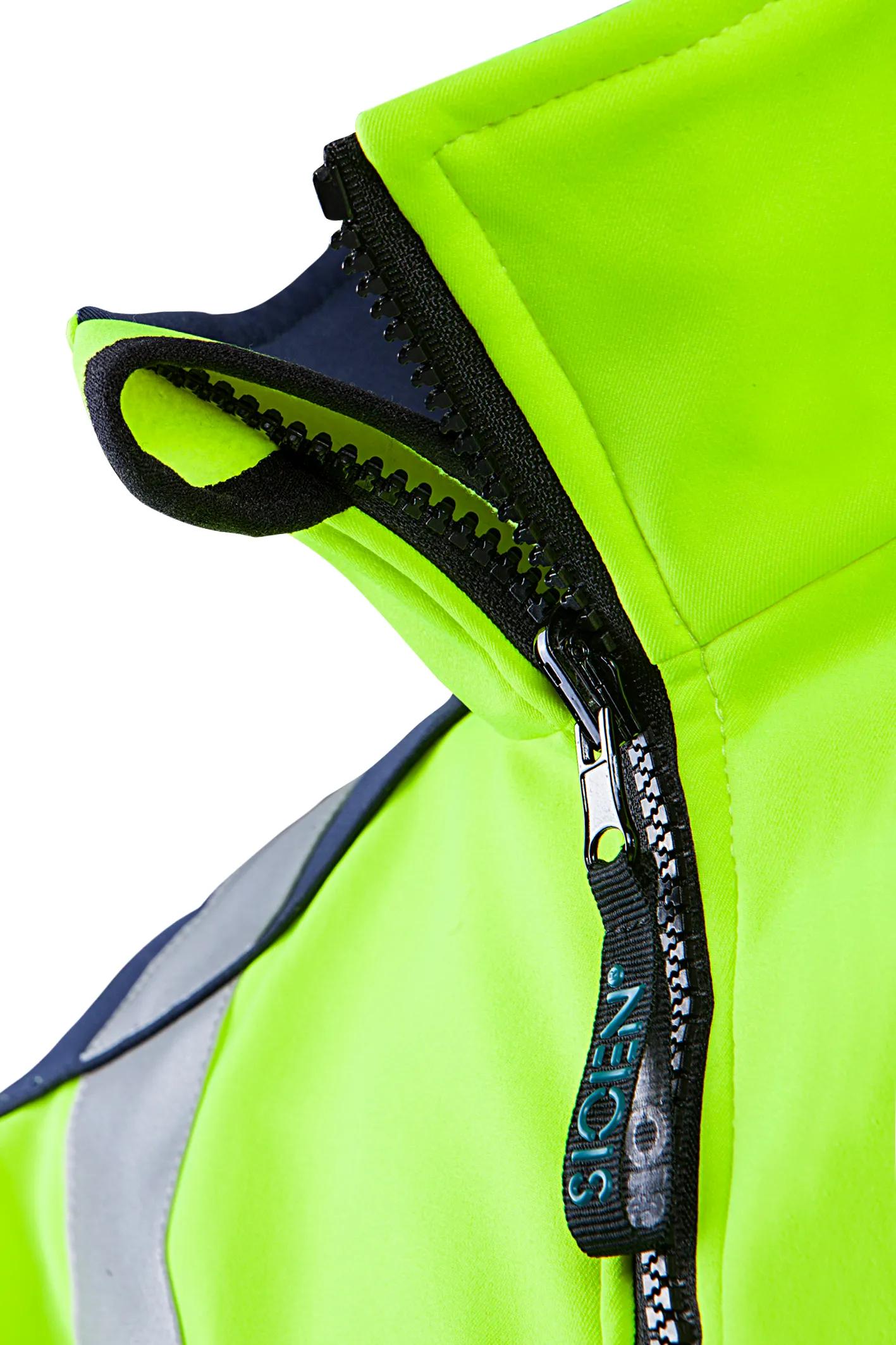 Sioen Drayton Hi-Vis Softshell Jacket With Detachable Sleeves