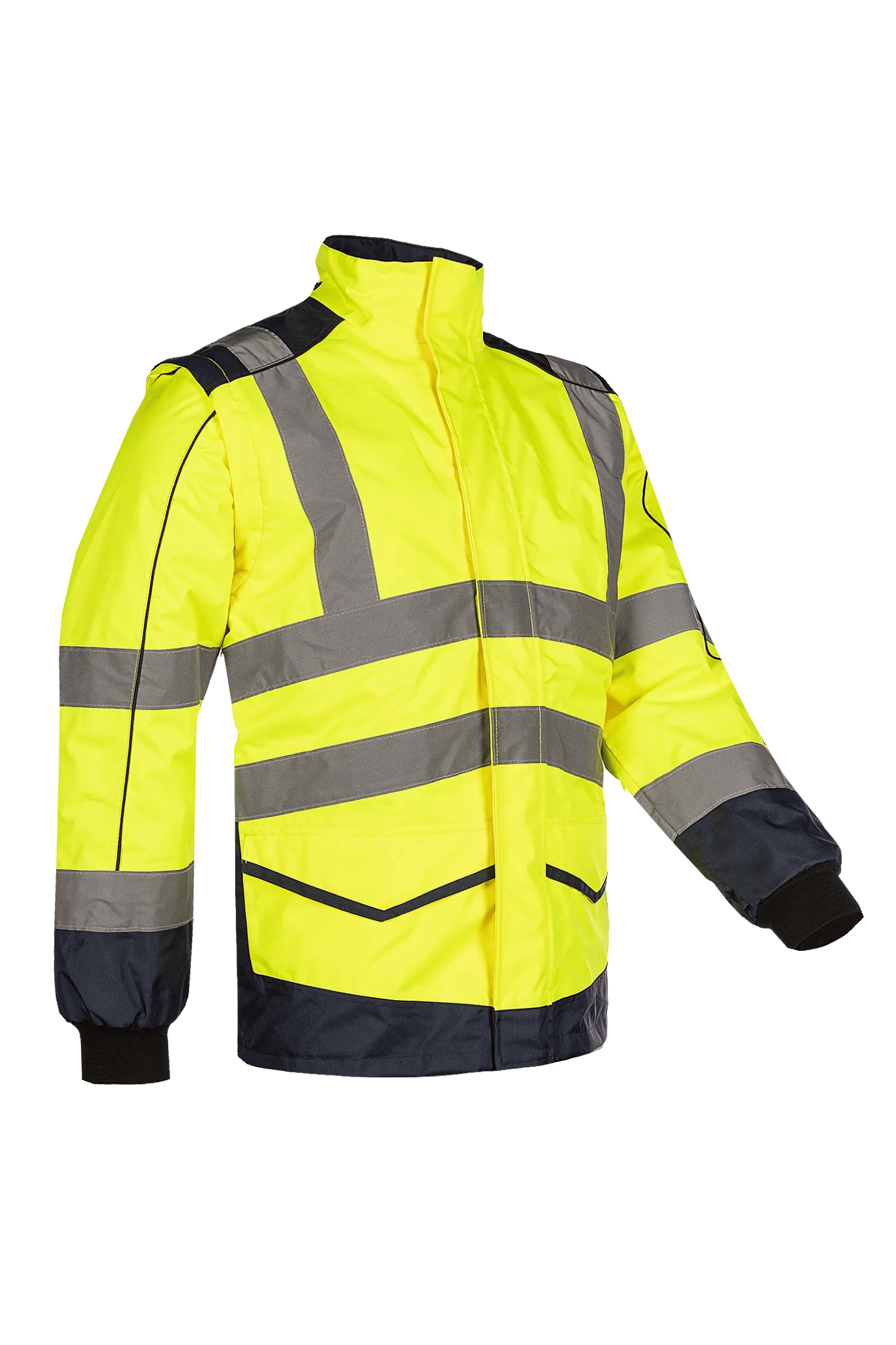 Sioen Alford Hi-Vis Bomber Jacket With Detachable Sleeves