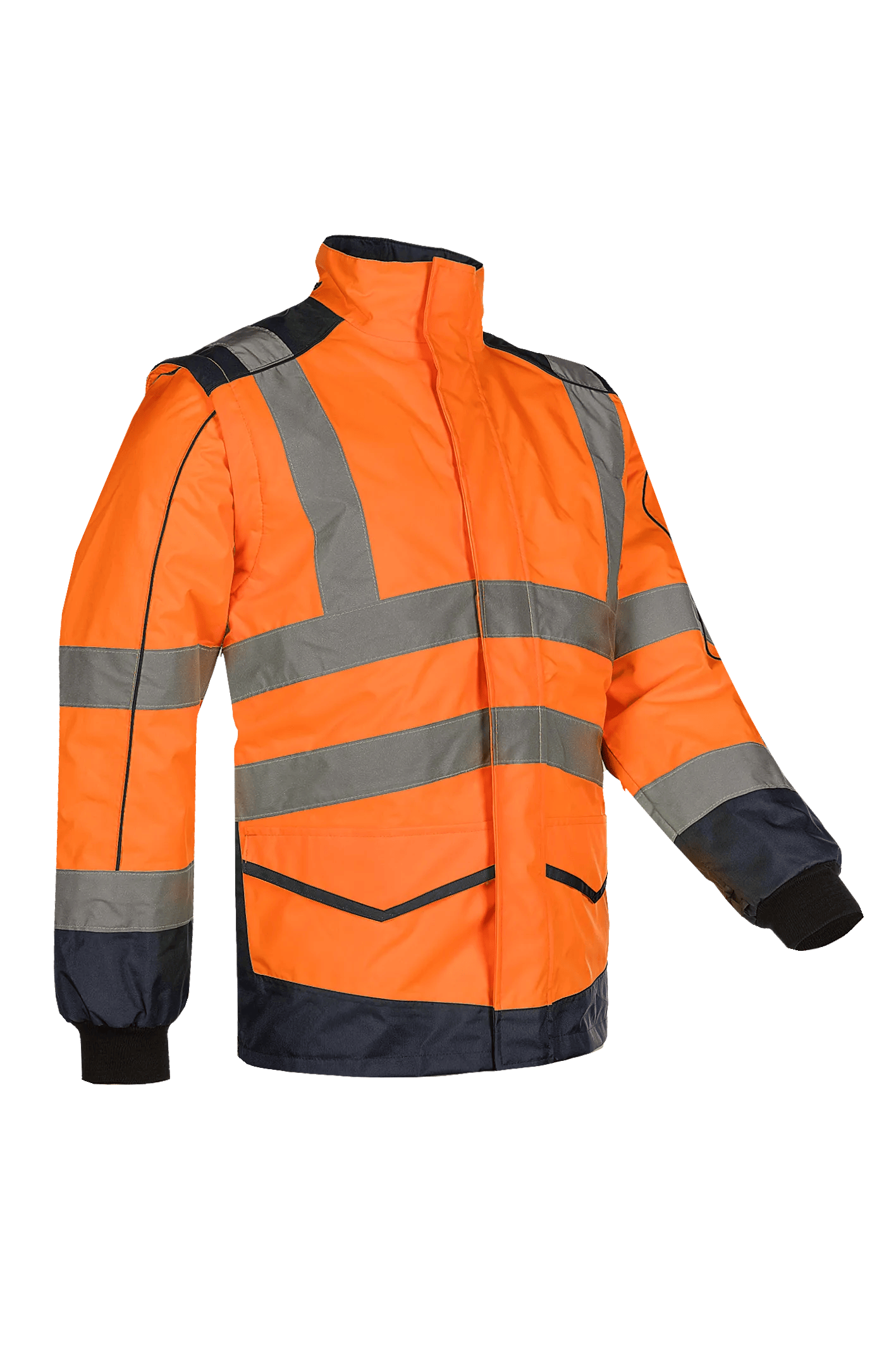 Sioen Alford Hi-Vis Bomber Jacket With Detachable Sleeves