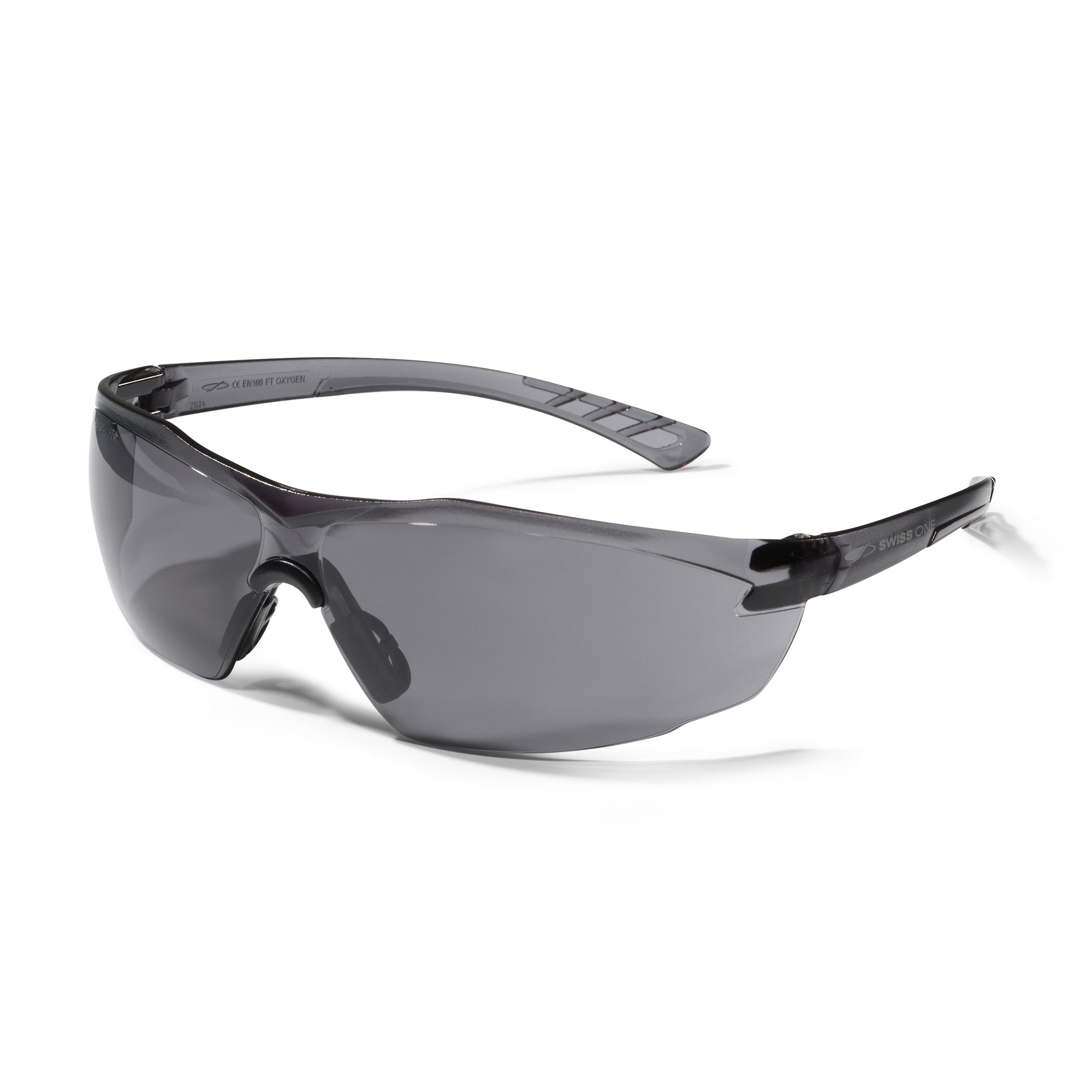 JSP Oxygen Safety Specs - Anti-scratch/Anti-mist Lenses (Smoke Lens)