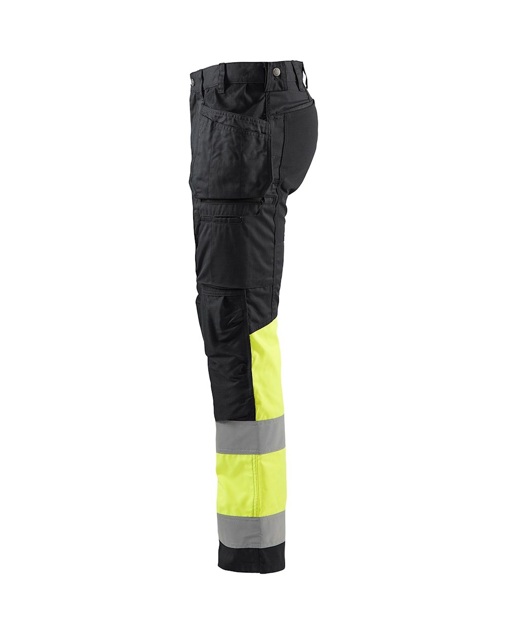 Blaklader Hi-Vis Trousers with Stretch 1558 - Black/Hi-Vis Yellow