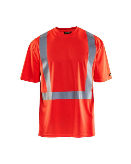 Blaklader Uv T-Shirt Hi-Vis 3382 #colour_red-hi-vis