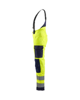 Blaklader Women's Hi-Vis Winter Trousers 7885 #colour_hi-vis-yellow-navy-blue