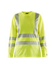 Blaklader Women's Hi-Vis T-Shirt Long Sleeve 3485 #colour_hi-vis-yellow