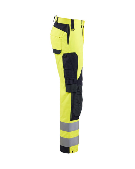 Blaklader Multinorm Inherent Trousers 1588 #colour_hi-vis-yellow-navy-blue