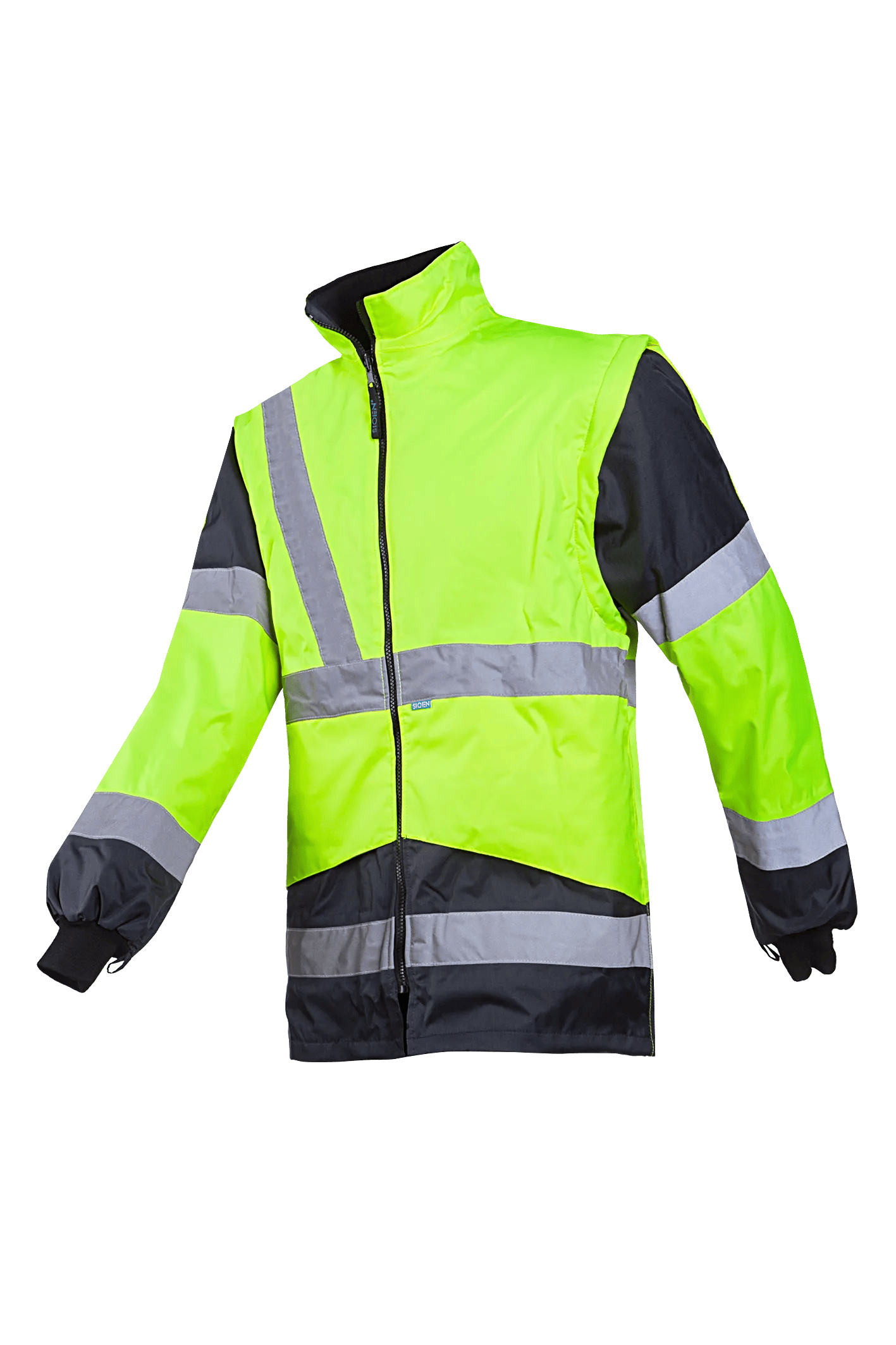 Sioen Skollfield Hi-Vis Rain Jacket With Detachable Bodywarmer