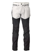 Mascot Customized Trousers with Kneepad Pockets - White/Stone Grey