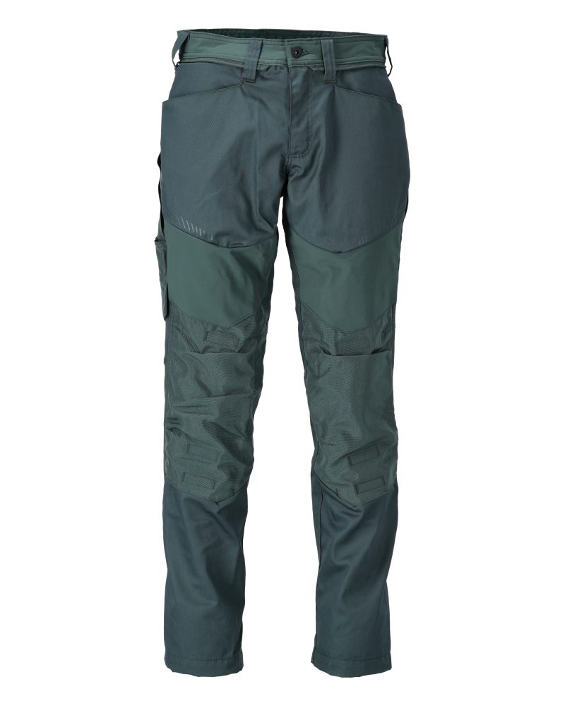 Mascot Customized Trousers with Kneepad Pockets - Forest Green