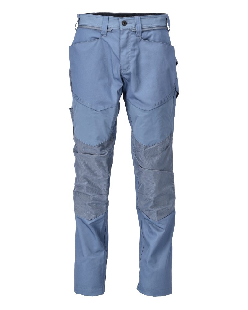 Mascot Customized Trousers with Kneepad Pockets - Stone Blue