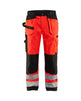 Blaklader Hi-Vis Trousers 1533 - Hi-Vis Red/Black