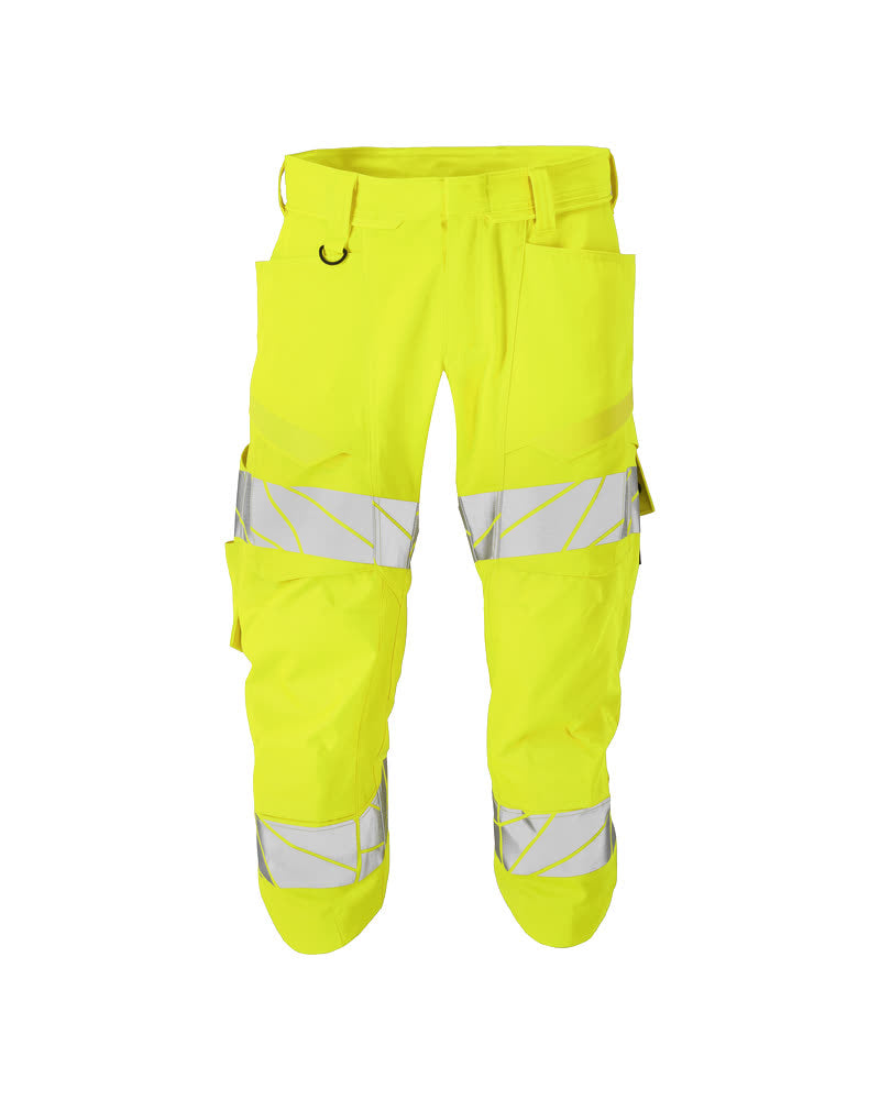 MASCOT Accelerate Safe 3/4 Length Trousers 25249 – Hi-Vis Stretch Kneepad
