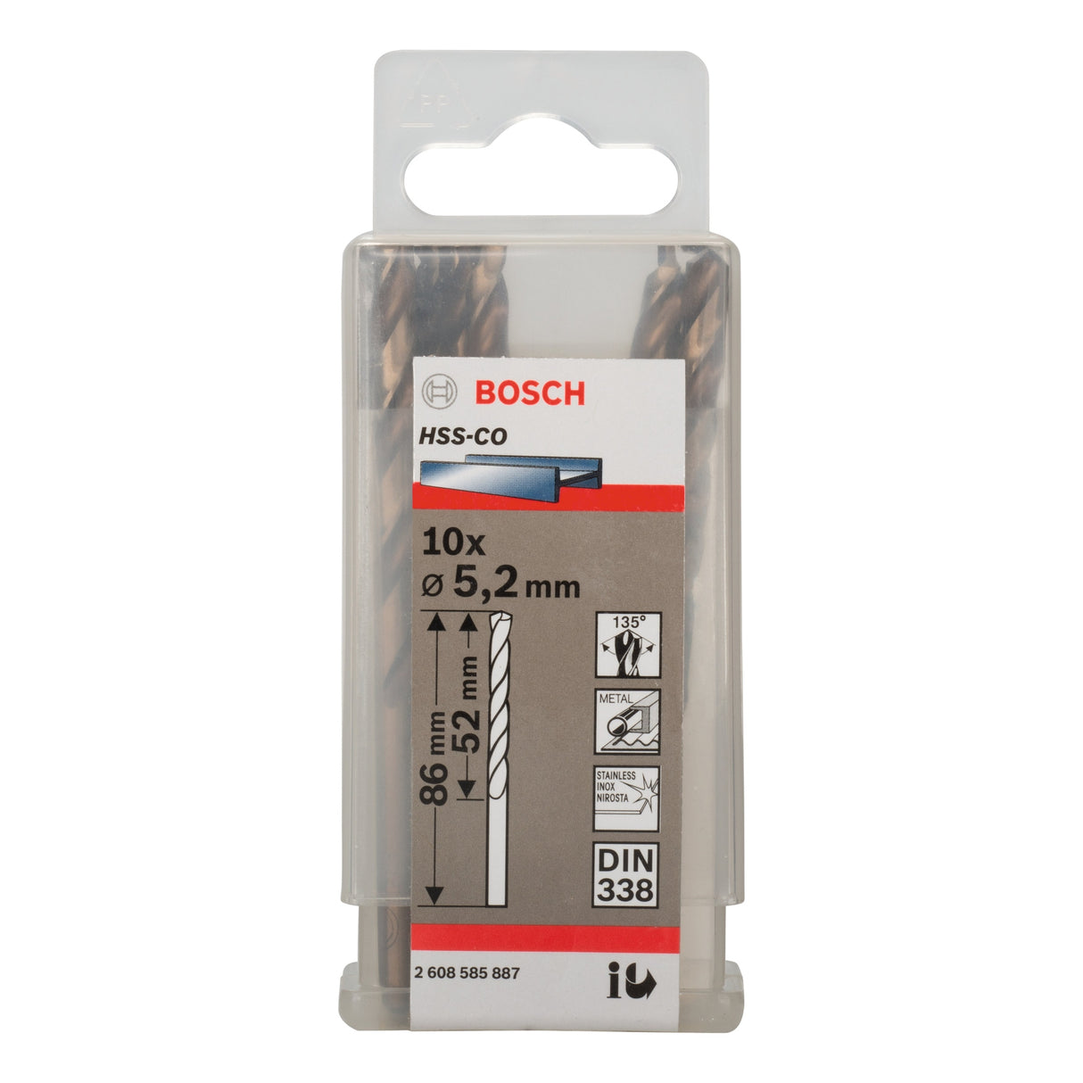 Bosch Professional HSS-Co DIN338 5.2x52x86