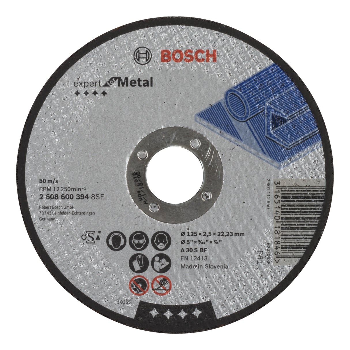 Bosch Professional Expert Metal Straight Cutting Disc A 30 S BF - 125mm x 2.5mm