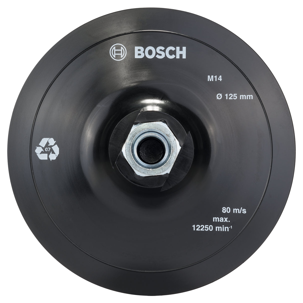 Bosch Professional Hook-and-Loop Backing Pad, 125mm, 12,500 RPM