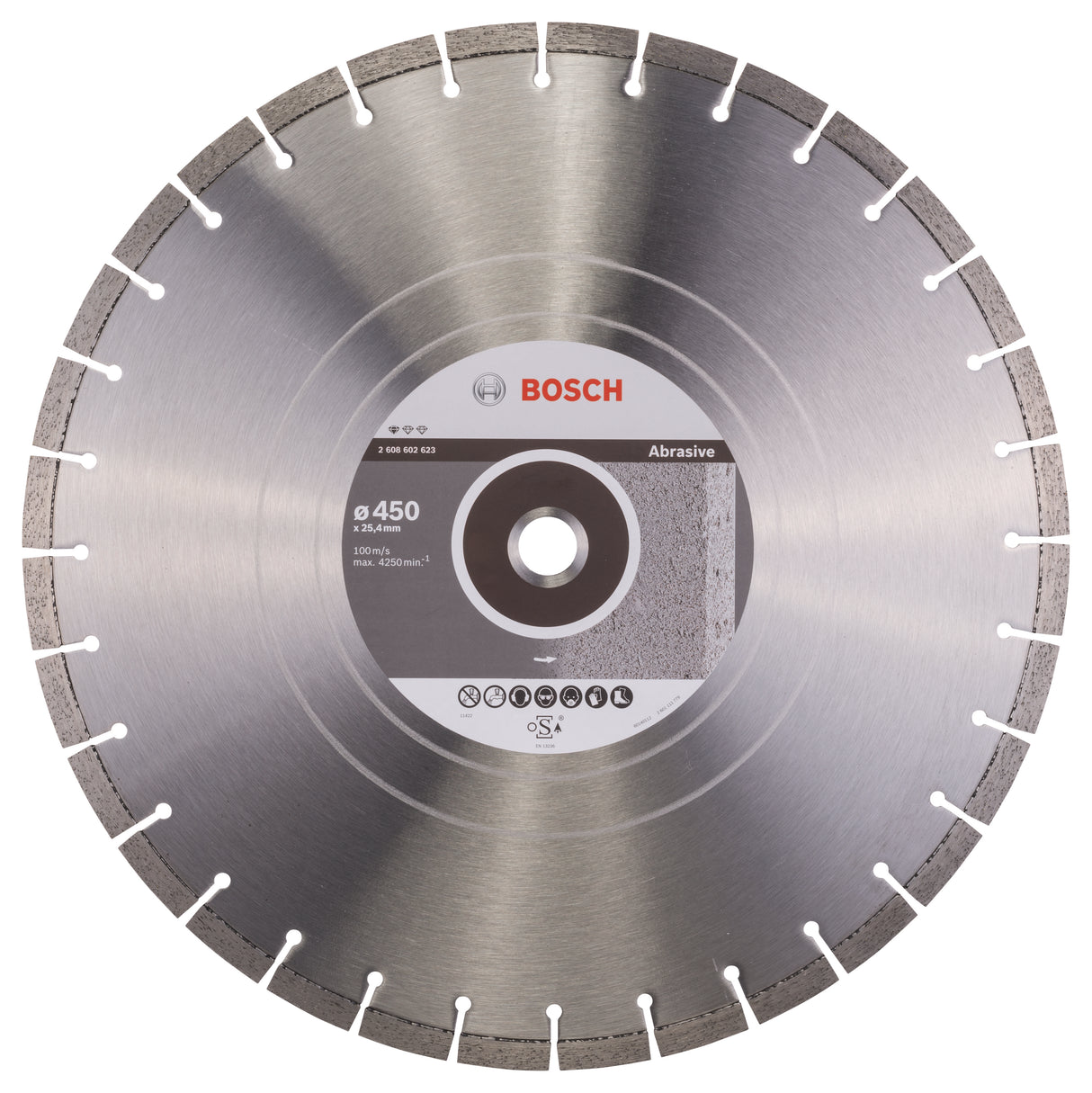 Bosch Professional Abrasive Diamond Cutting Disc - 450 x 25.40 x 3.6 x 10 mm Standard