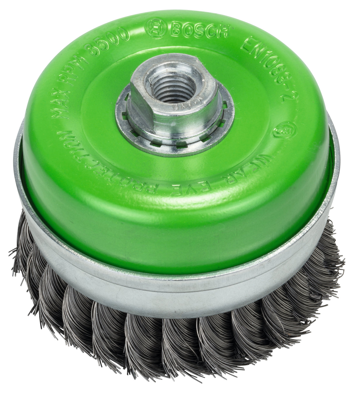 Bosch Professional Cup Brush - 100mm, Knotted Wire, 0.35mm INOX, M14