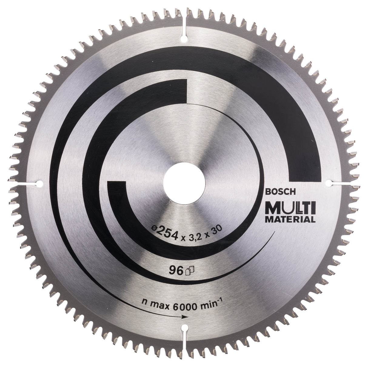 Bosch Professional Multi Material Circular Saw Blade - 254mm x 30mm x 3.2mm, 96 Teeth