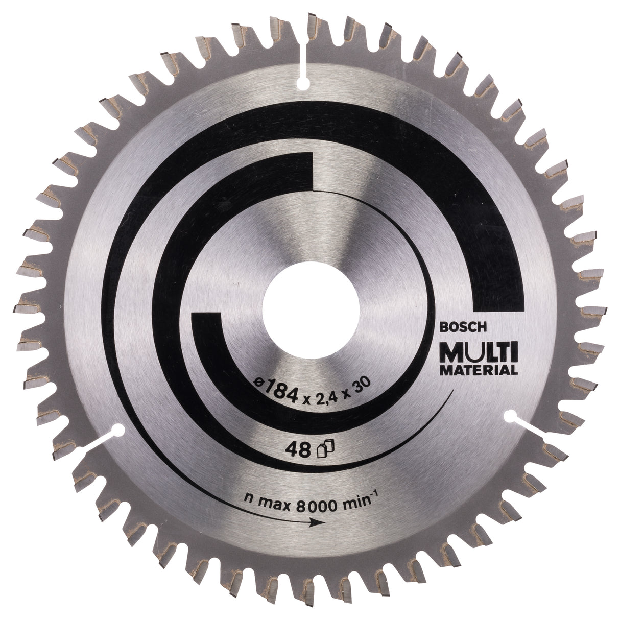 Bosch Professional Multi Material Circular Saw Blade - 184mm x 30mm x 2.4mm, 48 Teeth