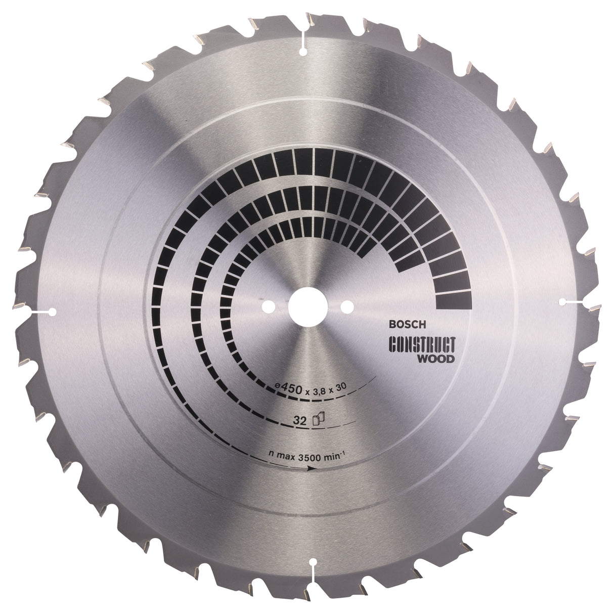 Bosch Professional Construct Wood Circular Saw Blade - 450mm x 30mm x 3.8mm, 32 Teeth