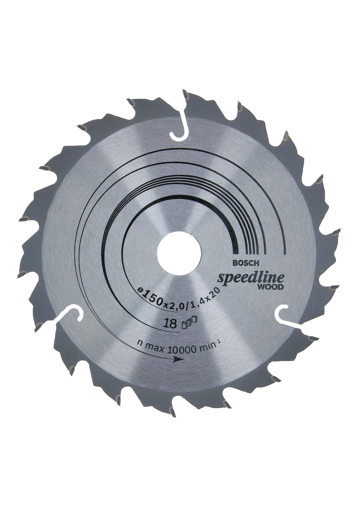 Bosch Professional Speedline Wood Circular Saw Blade - 150 x 20 x 2.0 mm, 18 Teeth