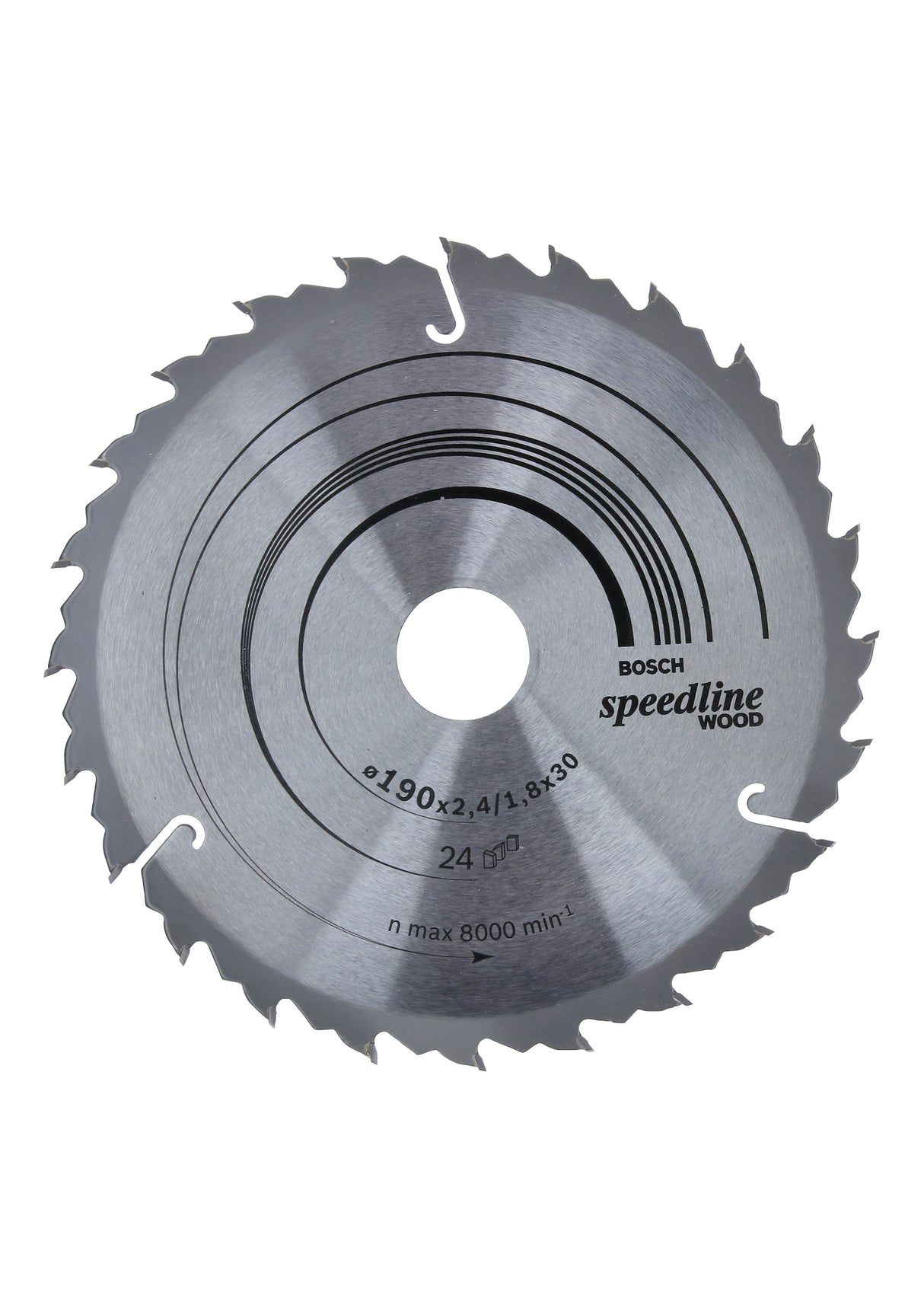 Bosch Professional Speedline Wood Circular Saw Blade - 190 x 30 x 2.4 mm, 24 Teeth