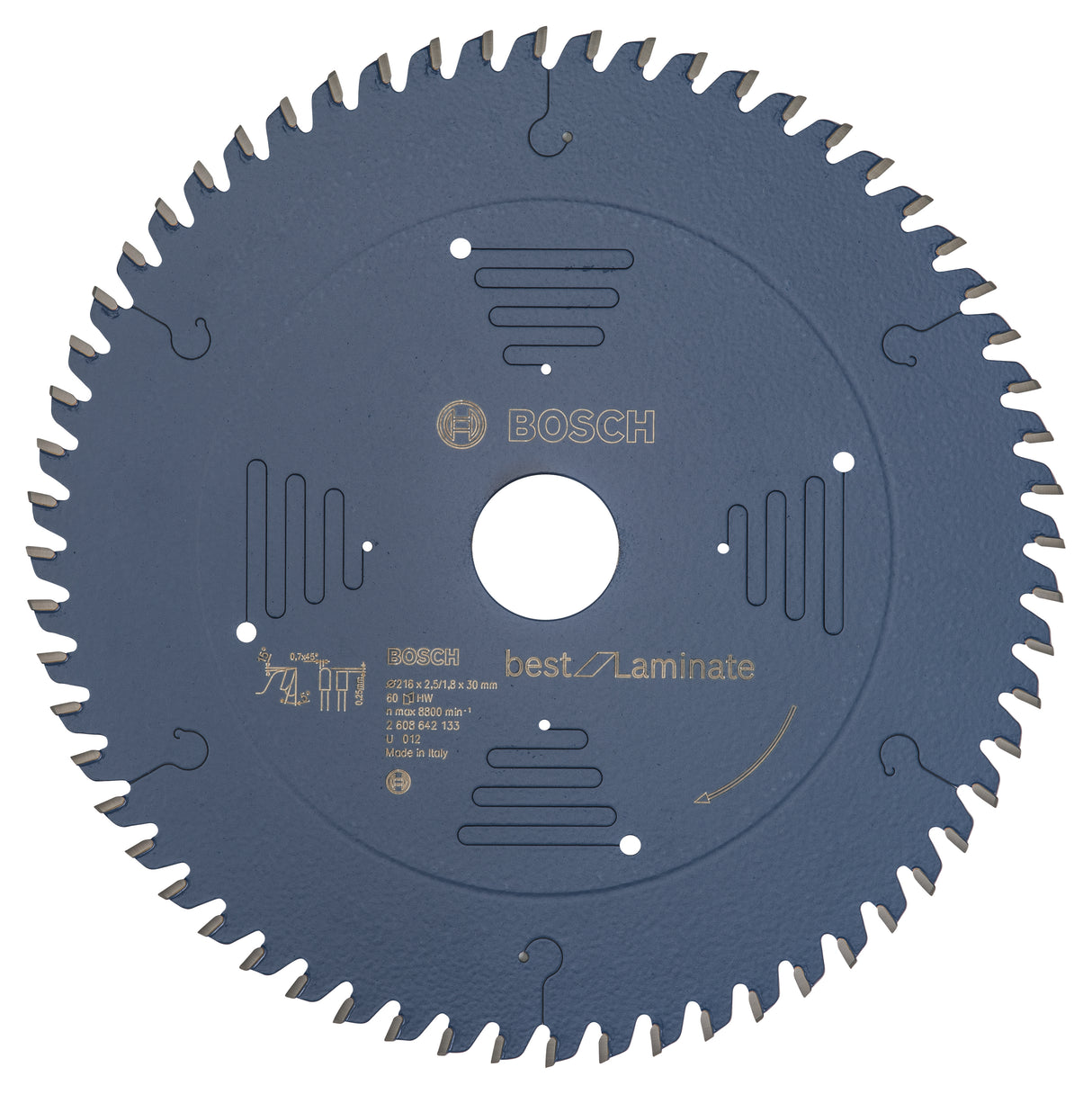 Bosch Professional Laminate Circular Saw Blade - 216 x 30 x 2.5 mm, 60 Teeth