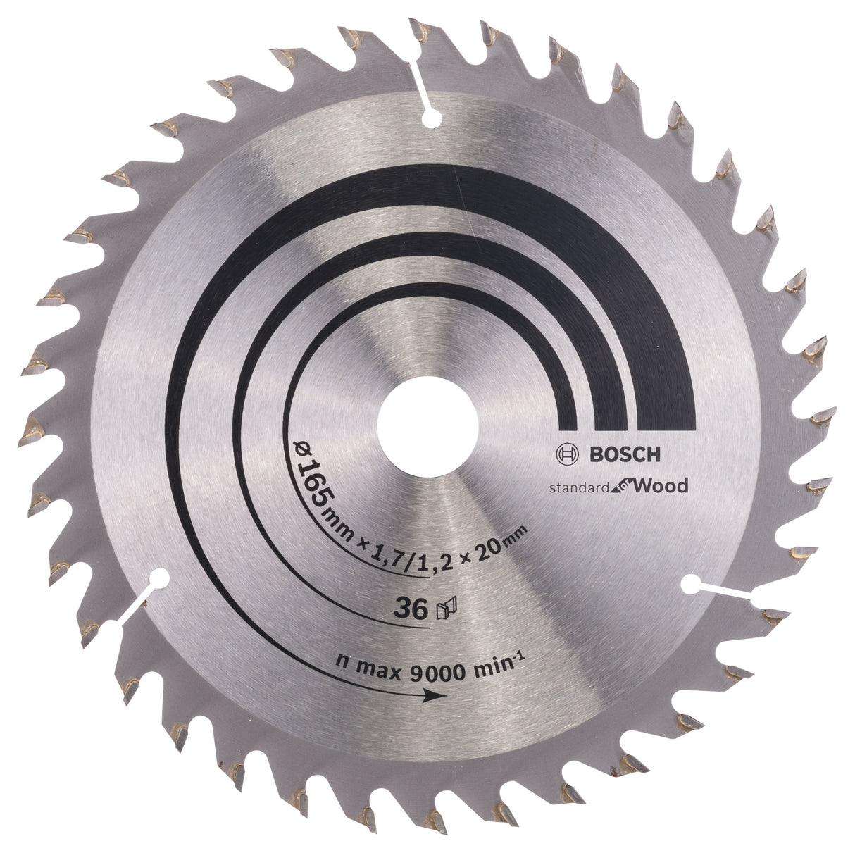 Bosch Professional Optiline Wood Circular Saw Blade - 165 x 20/16 x 1.7 mm, 36 Teeth