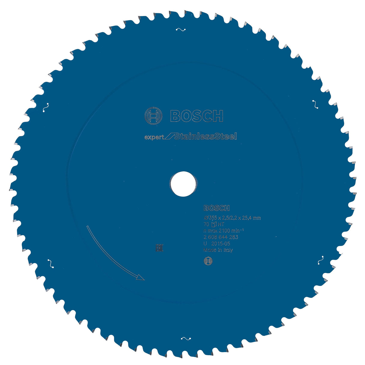 Bosch Professional Expert Circular Saw Blade for Stainless Steel - 355mm x 25.4mm x 2.5mm x 70 Teeth