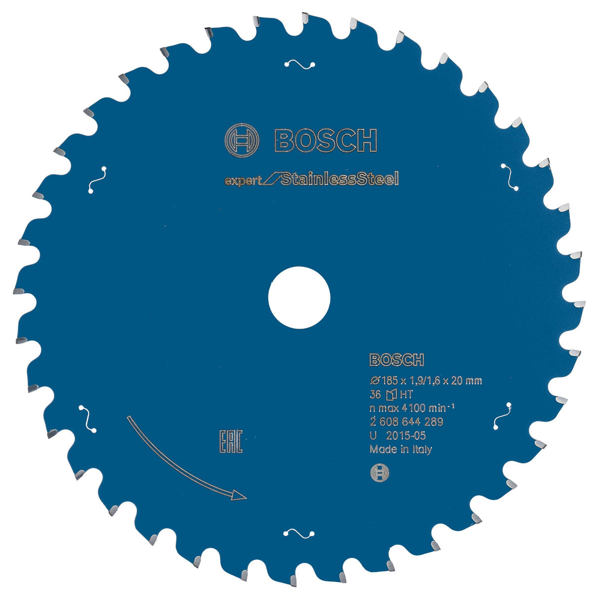 Bosch Professional Circular Saw Blade for Stainless Steel - 185 x 20 x 1.9 x 36 Expert