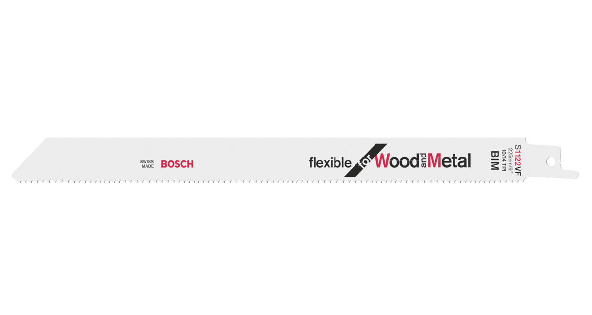 Bosch Professional S1122VF BIM Flexible for Wood and Metal, 5 Pack