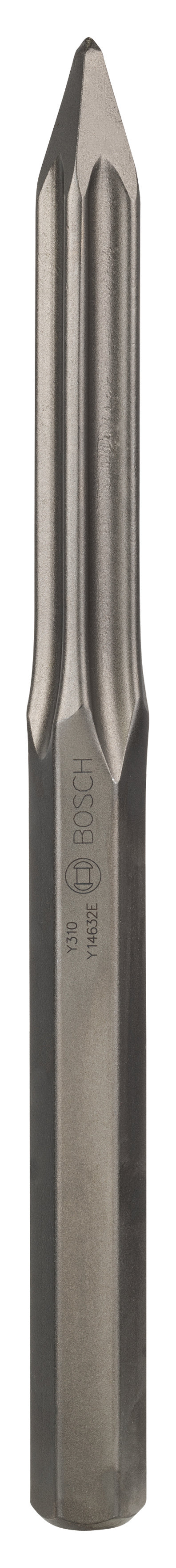 Bosch Professional Self-Sharpening Pointed Chisel, HEX 28mm, 400mm