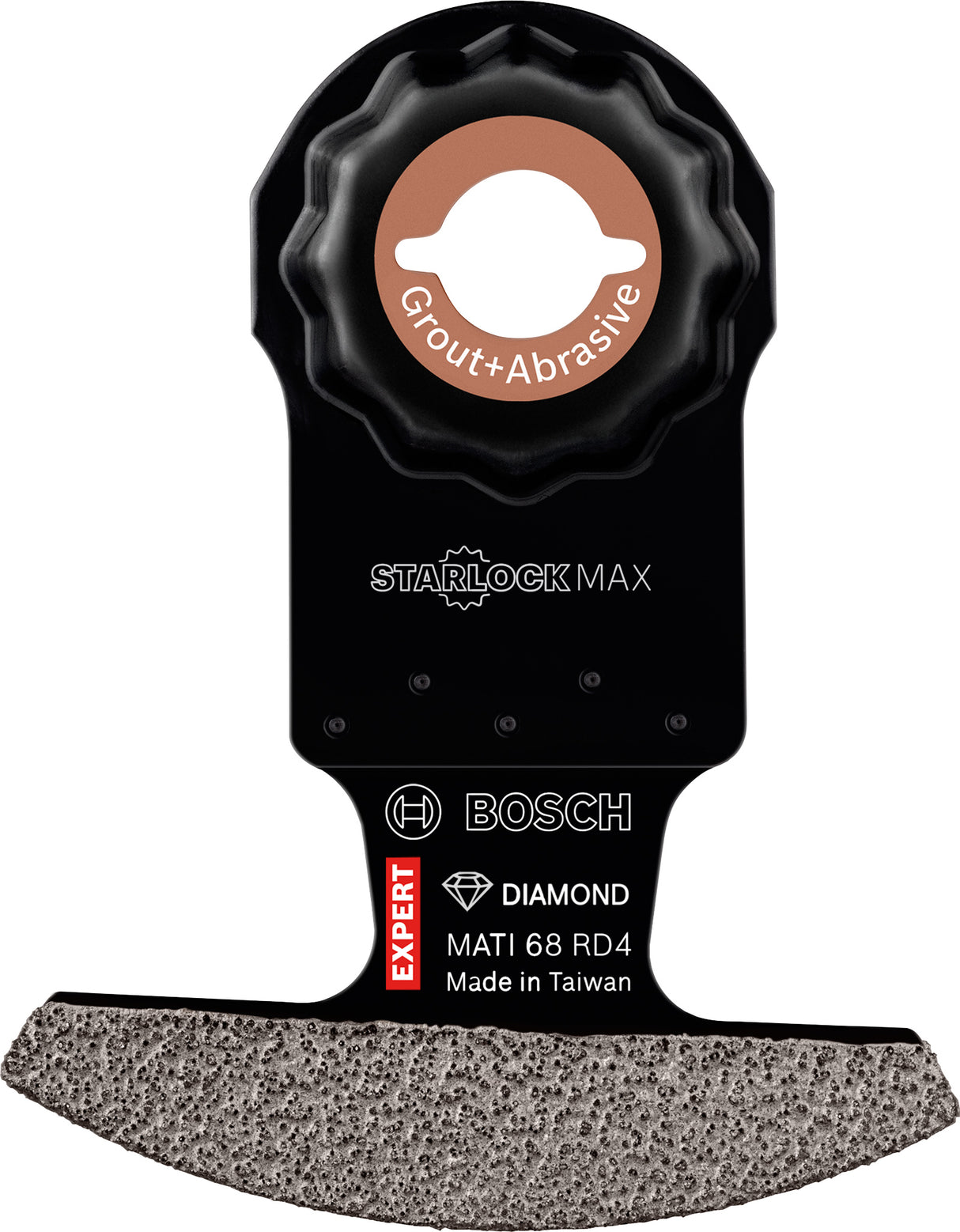 Bosch Professional StarlockMax Diamond Semi-Segment Grout & Abrasive MATI68RD4 - 1 Piece