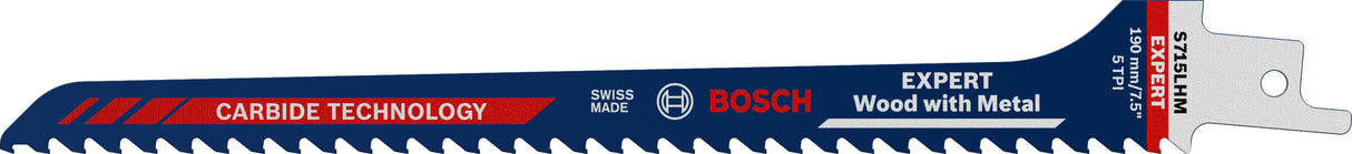 Bosch Professional Expert "Wood with Metal" S 715 LHM Reciprocating Saw Blade - 1 Piece