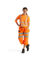 Blaklader Women's Pirate Shorts Hi-Vis 7139 #colour_orange