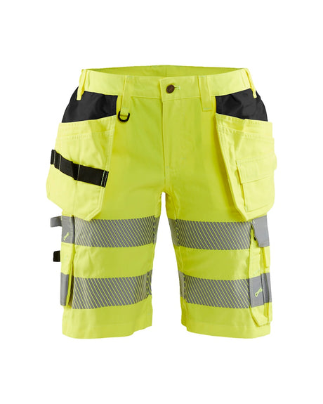 Blaklader Women's Hi-Vis Shorts with Stretch 7186 #colour_hi-vis-yellow