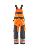 Blaklader Hi-Vis Bib Trousers 2660 - Hi-Vis Orange/Mid Grey