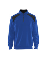 Blaklader Half-Zip 2-Tone Sweatshirt 3353 - Cornflower Blue/Black