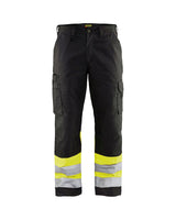 Blaklader Hi-Vis Trousers 1564 - Black/Hi-Vis Yellow